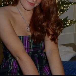 Strapless Taffeta Peplum Top